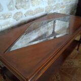 Glass center coffee table