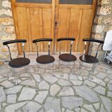4 Scandinavian chairs by Börge Lindau