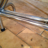 Vintage shapeica folding table and chrome feet 60/70