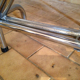 Vintage shapeica folding table and chrome feet 60/70