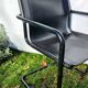 4 Matteo Grassi armchairs in black leather