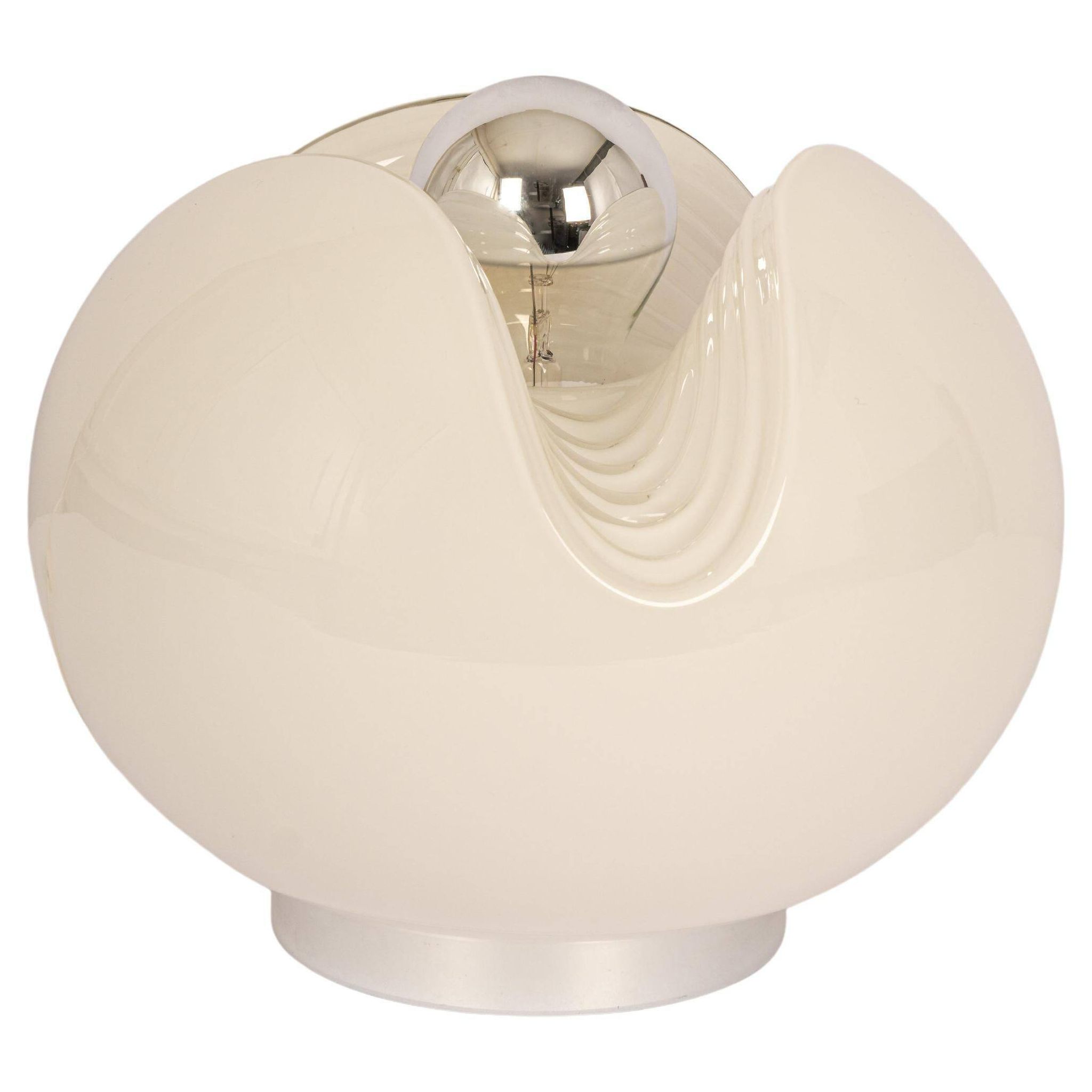 Glass Table Lamp by Koch & Lowy for Peill & Putzler, Germany, 1970s