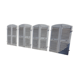 4 pairs arched shutters