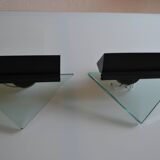 Pair of postmodernist wall sconces, 1980