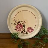 Antique pie dish in faience from badonviller