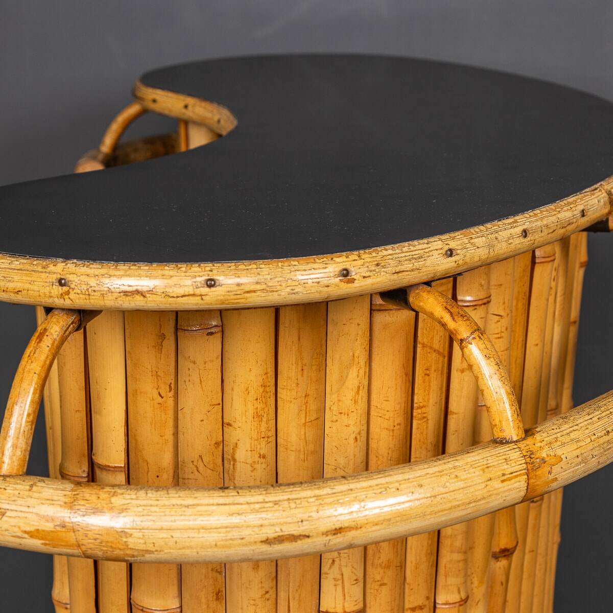 20thc italian standing bamboo tiki bar c.1960