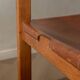 Brutalist Elm and Leather Dining Chairs by Maison Regain, 1970s, Set of 4