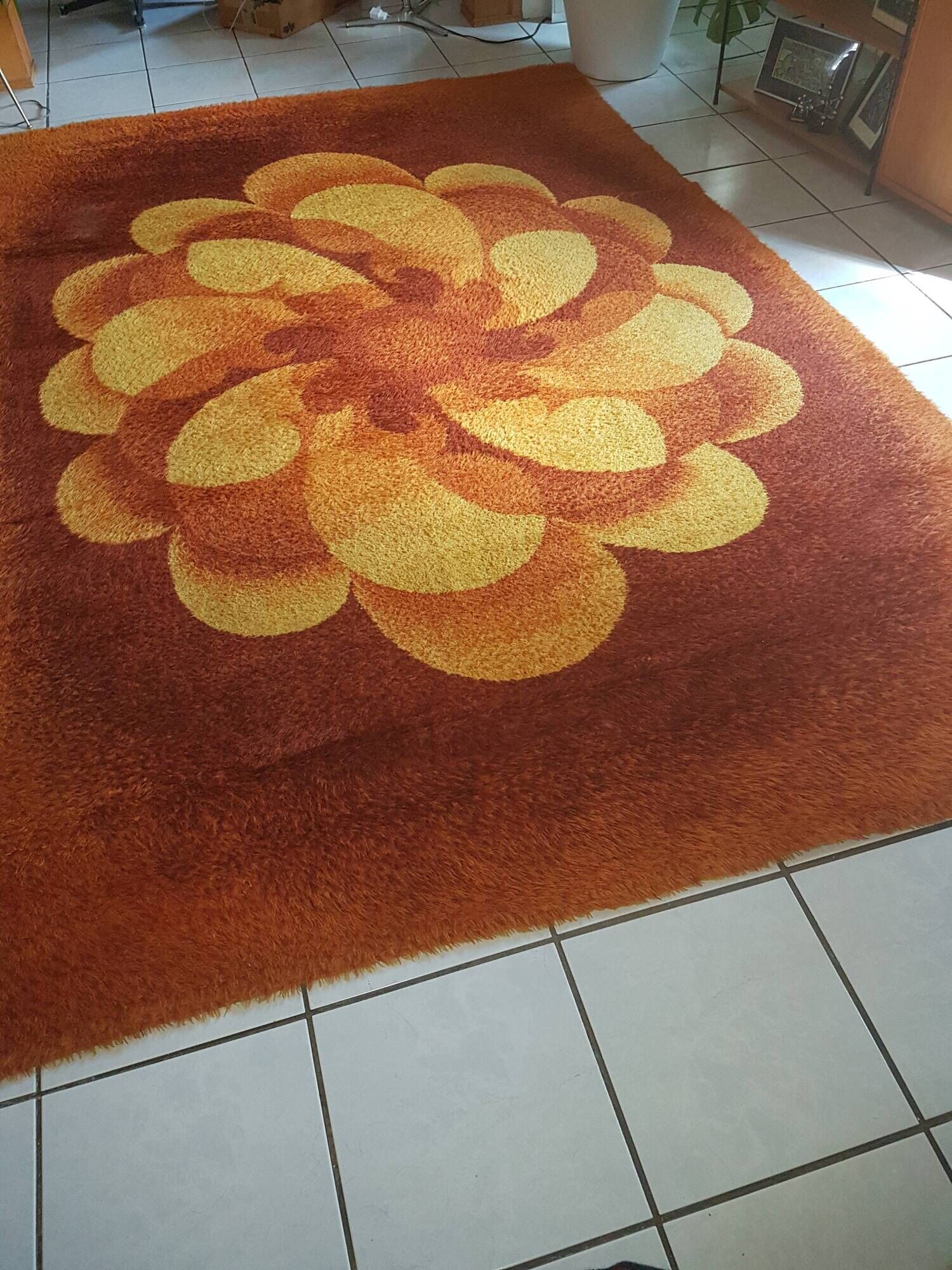 Bergoss rug pure wool 200x300cm years 60/70