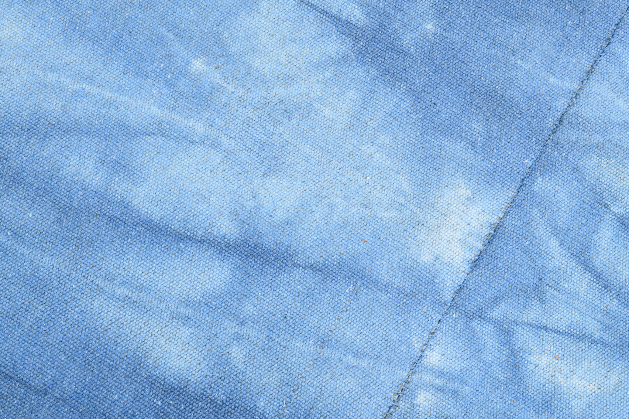Pastel blue large turkish rug 304x211cm