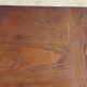 Old farmhouse table made entirely of restored solid oak.
