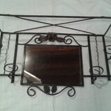 Locker room wall mirror 4 hooks