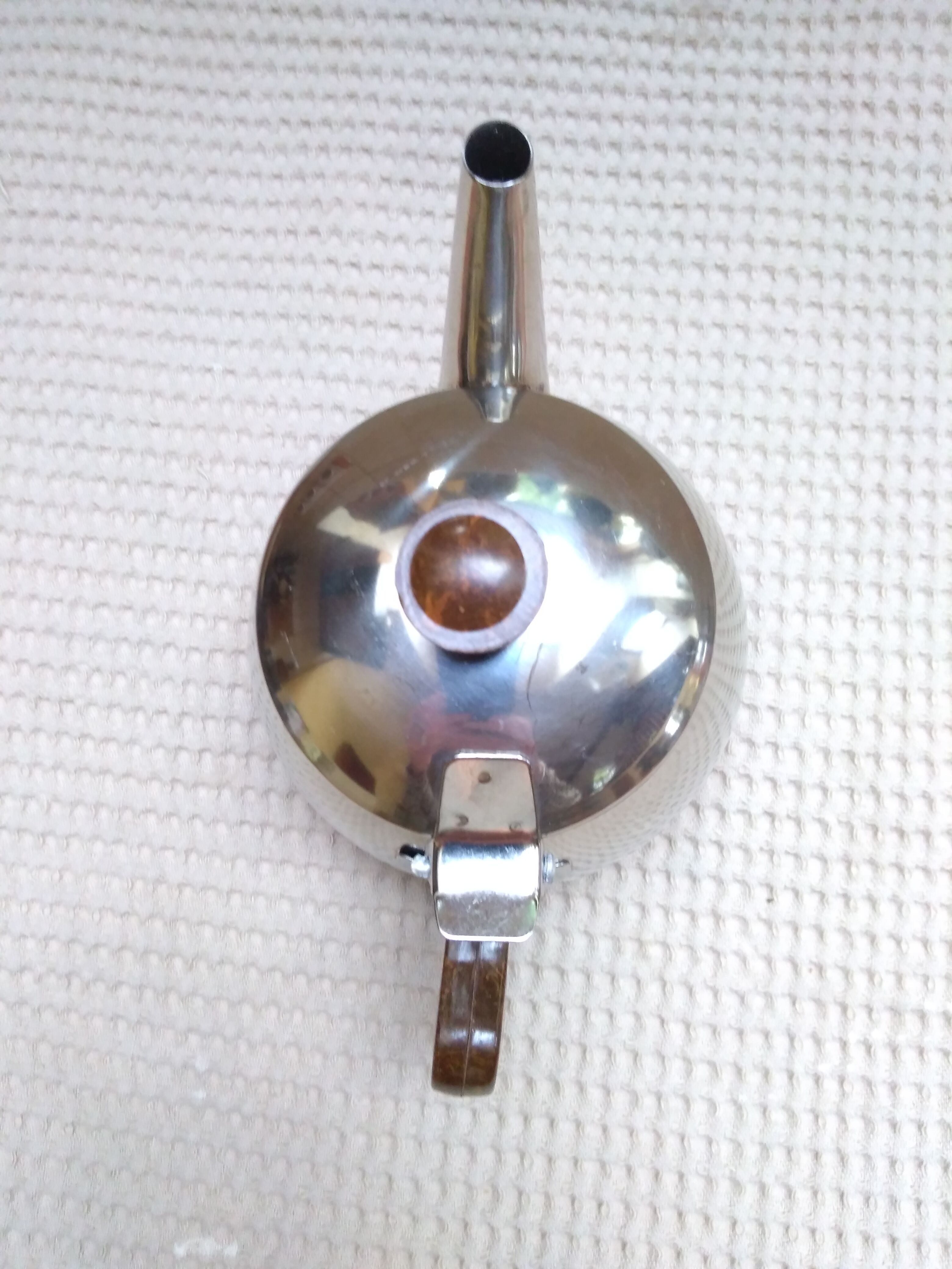 Stainless individual teapot