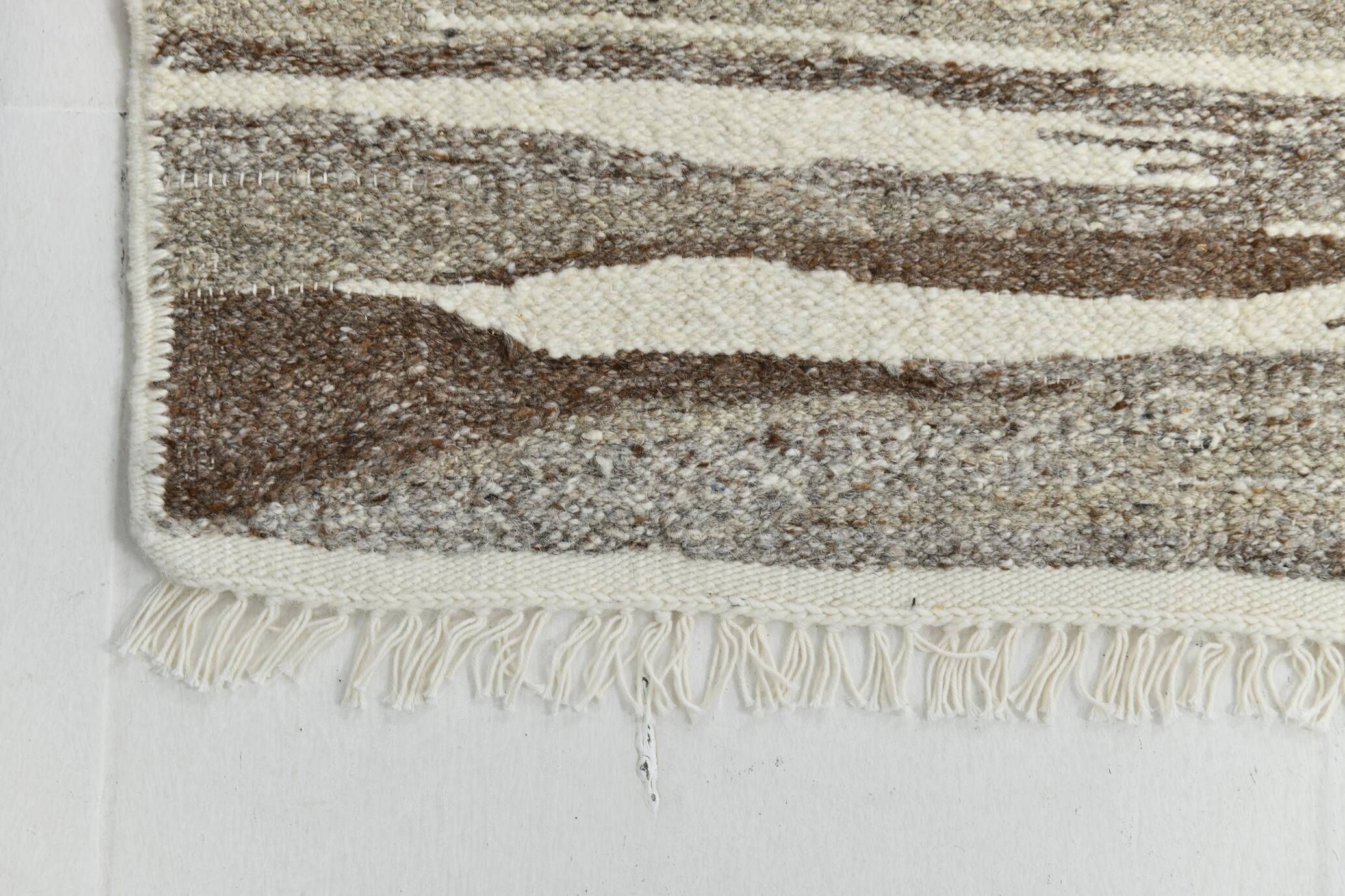 Vintage Ethnic Striped Kilim Runner Rug, 79x356Cm