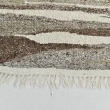 Vintage Ethnic Striped Kilim Runner Rug, 79x356Cm