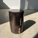 Side table in black petrified wood h:28,5cm d:17cm