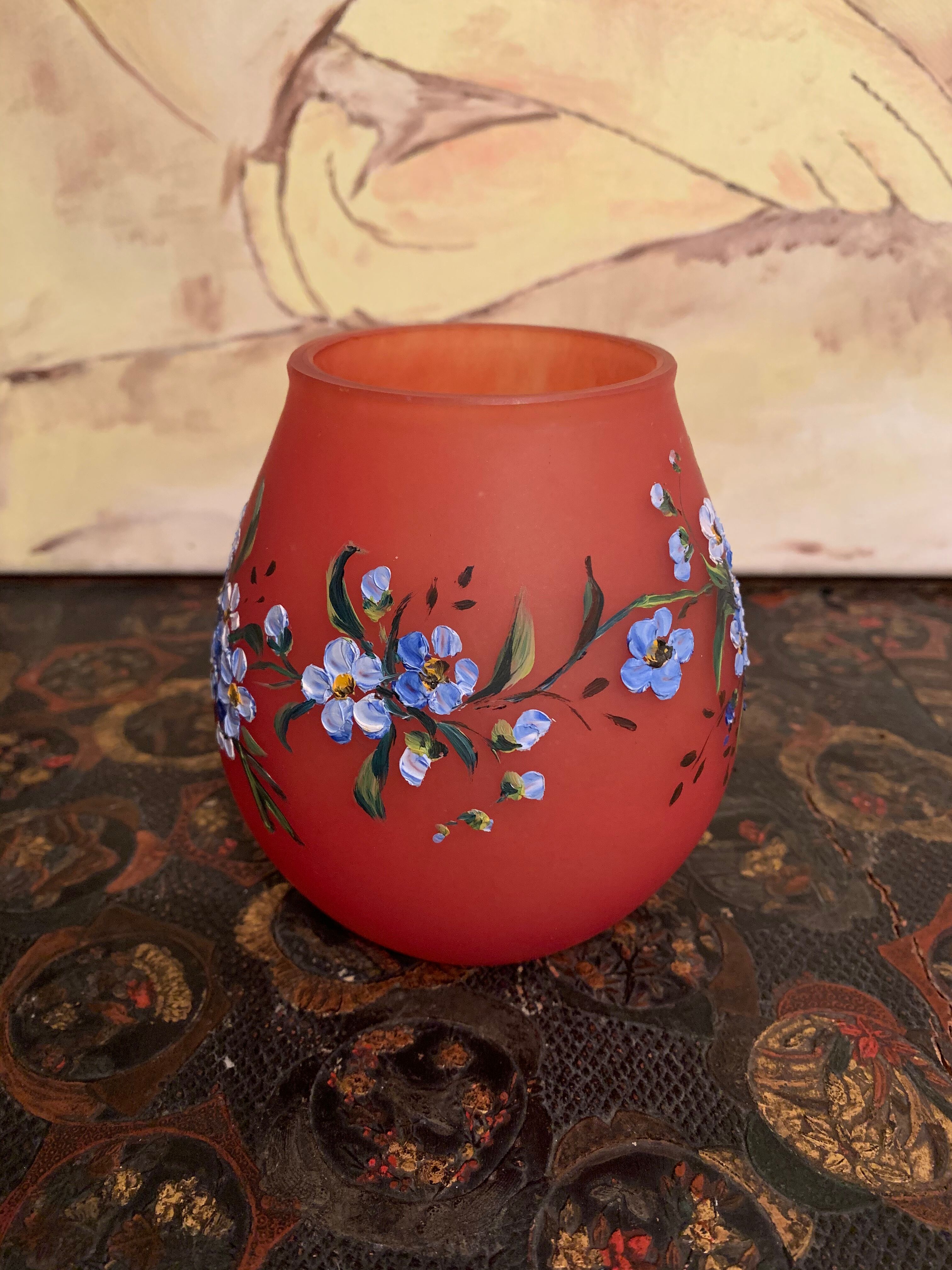 Glass paste vase