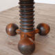 Brutalist tripod coffee table in oak 1940