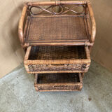 Rattan bedside