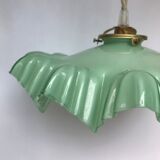 Suspension in pastel green opaline skirt
