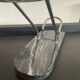 Vintage bottle holder in marble and metal