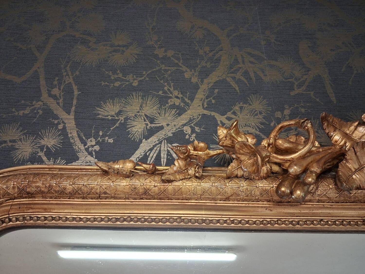 19th century mirror 205 x 147