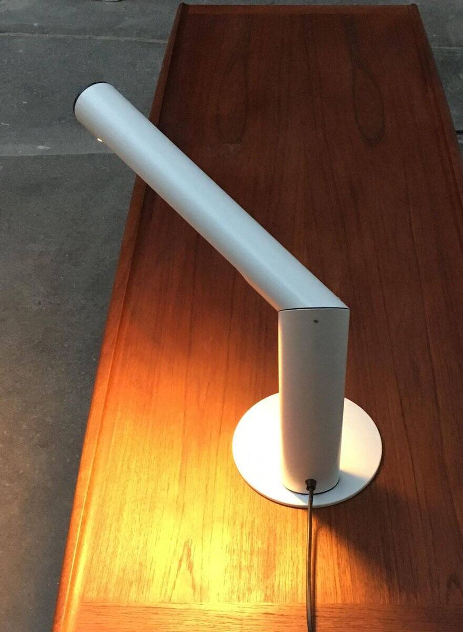 Lampe de table minimaliste en métal allemand de Brendel Leuchten, années 1970