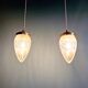Suspension en cristal satiné (3 disponibles), début XXe siècle