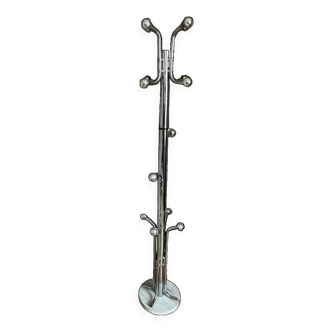 Chrome marble coat rack