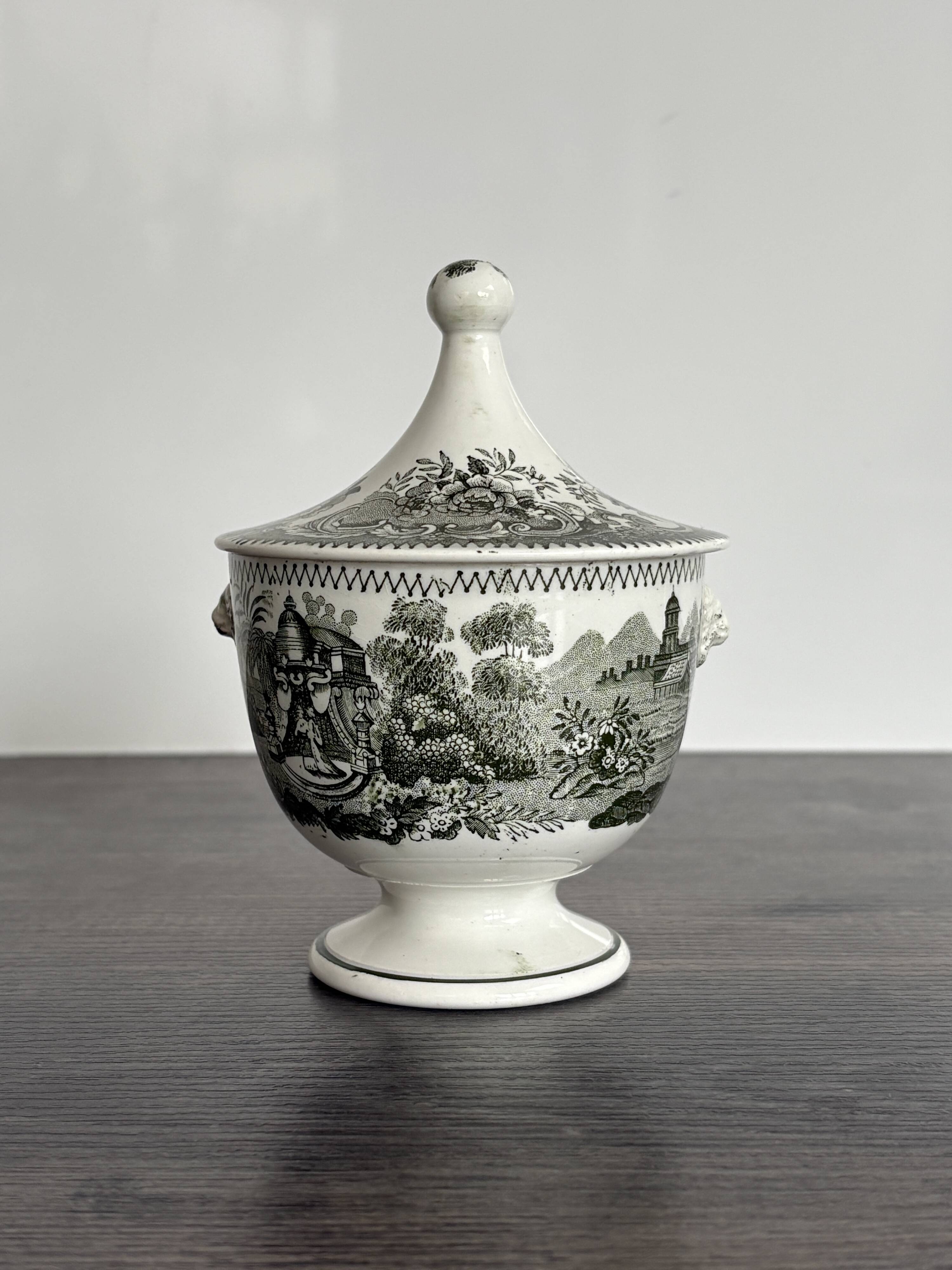 Old Sugar Bowl Jemmapes Faience (Cappellemans)