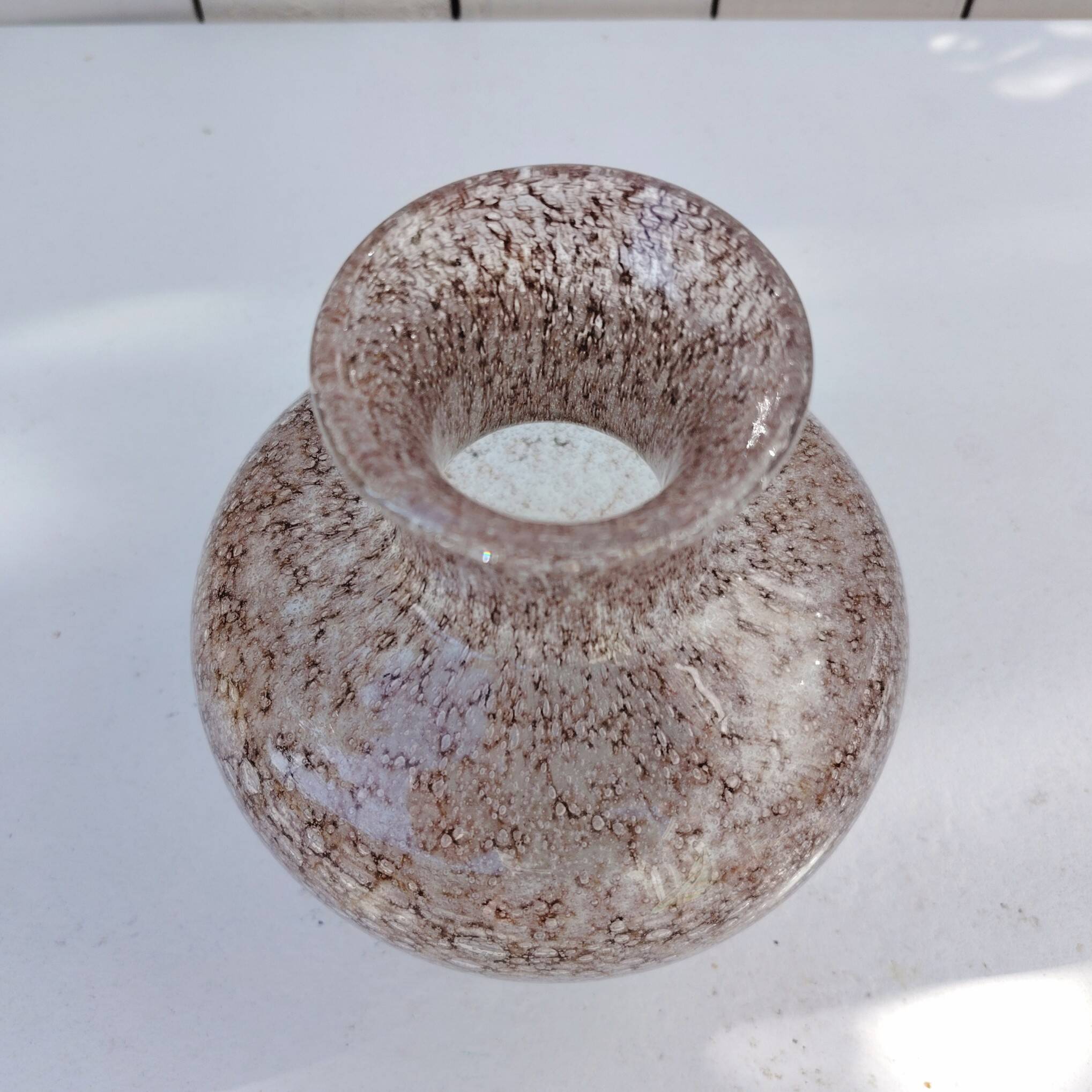 Baluster vase, Daum Nancy, Lorraine cross, vintage