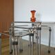 Vintage nesting tables  set of 3  coffee tables mid-century modern 1980s