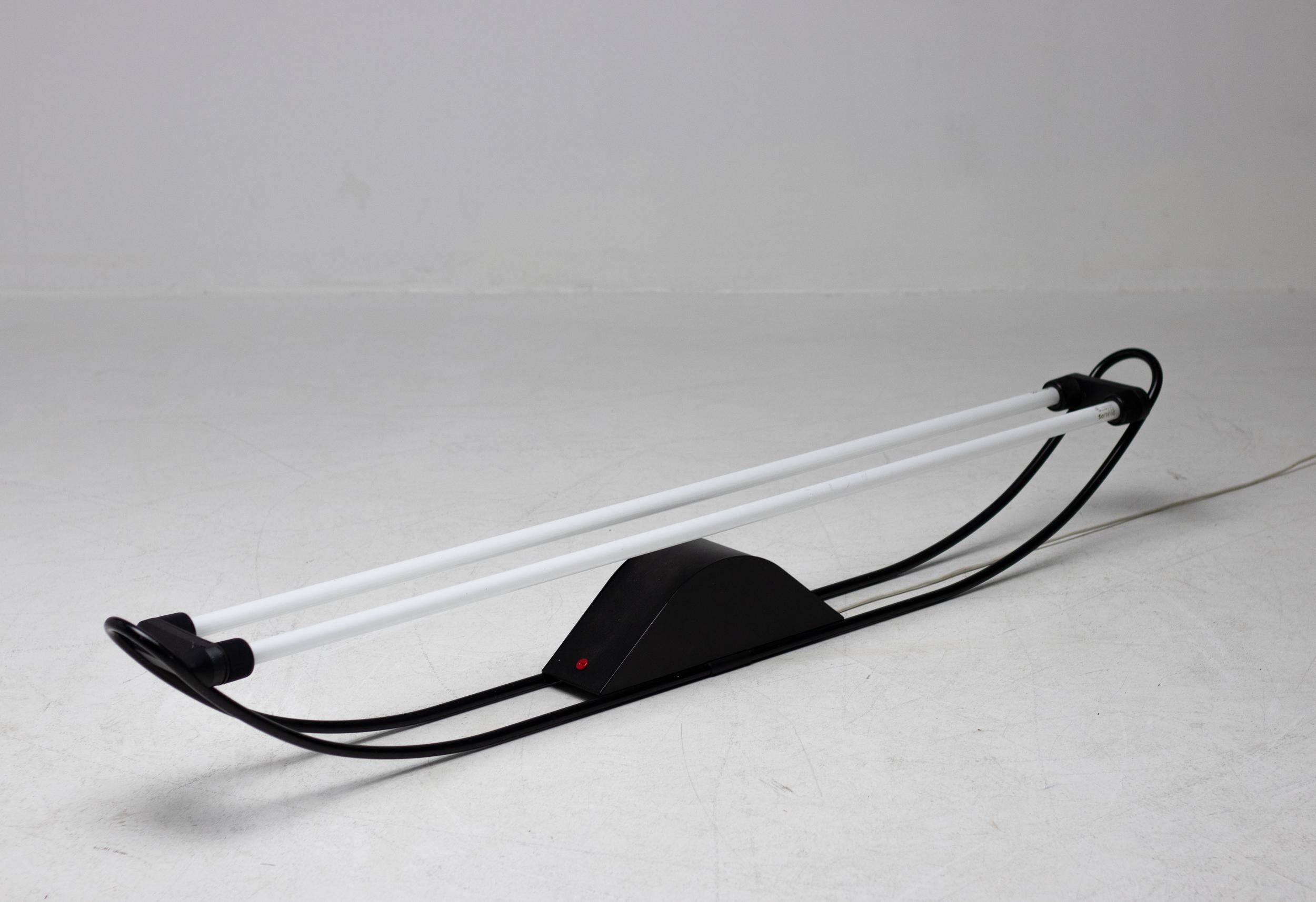 Floor lamp or fluorescent wall light from the 1980s by Gian Nicola Gigante for Zerbetto.