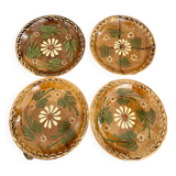Set of 4 terracotta plates