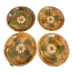 Lot 4 assiettes terre cuite