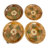 Lot 4 assiettes terre cuite