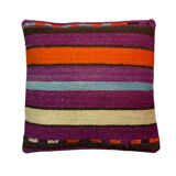 Vintage turkish kilim cushion cover , 40 x 40 cm