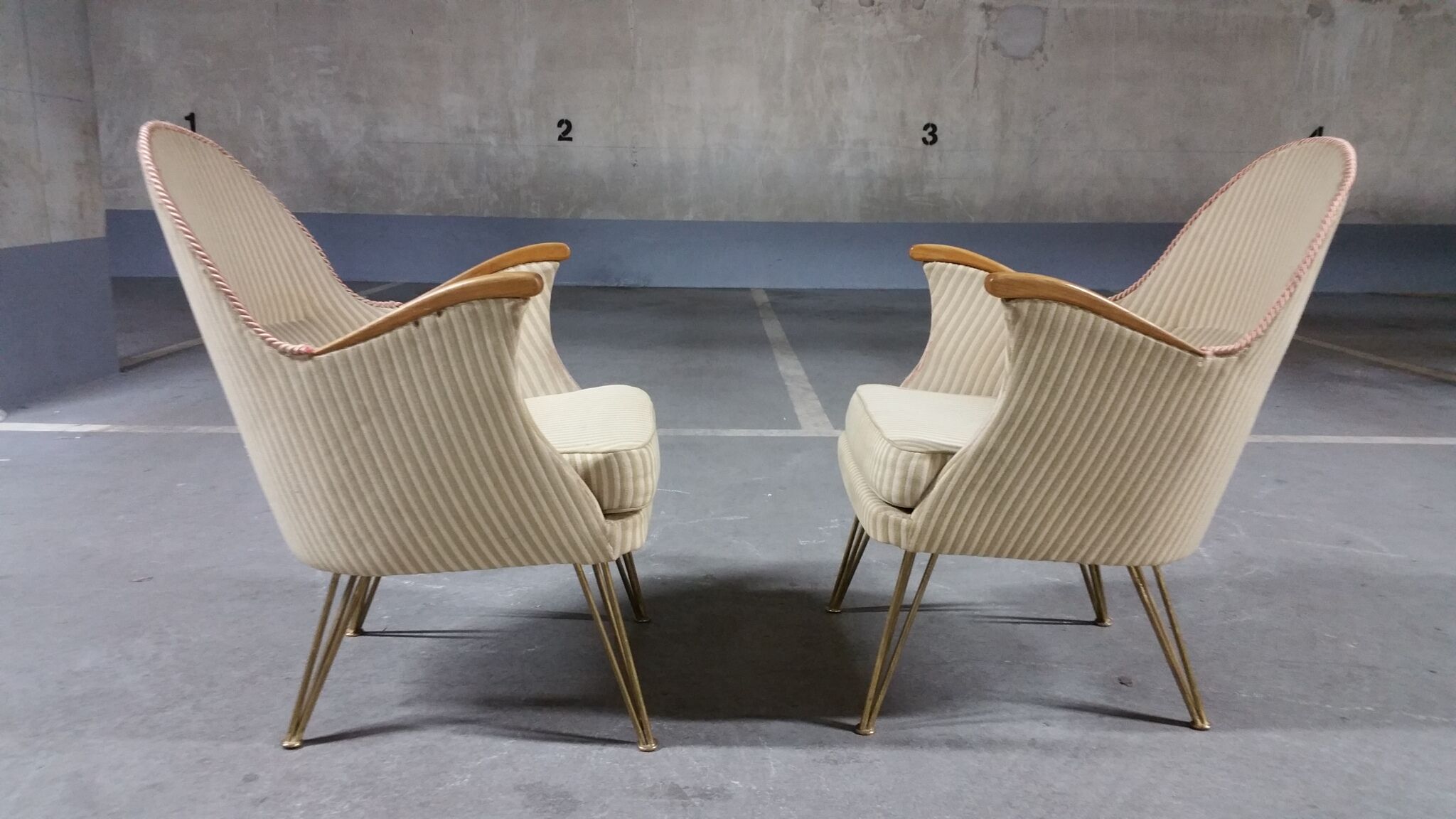 Paire de fauteuils années 50/60