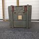 Dark green military trunk