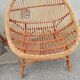 Paire de fauteuils vintage rotin