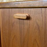 60s 70s teak sideboard Credenza cabinet Danish Modern Design Denmark 70s