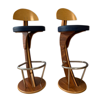 Pair of stool "Deck line"