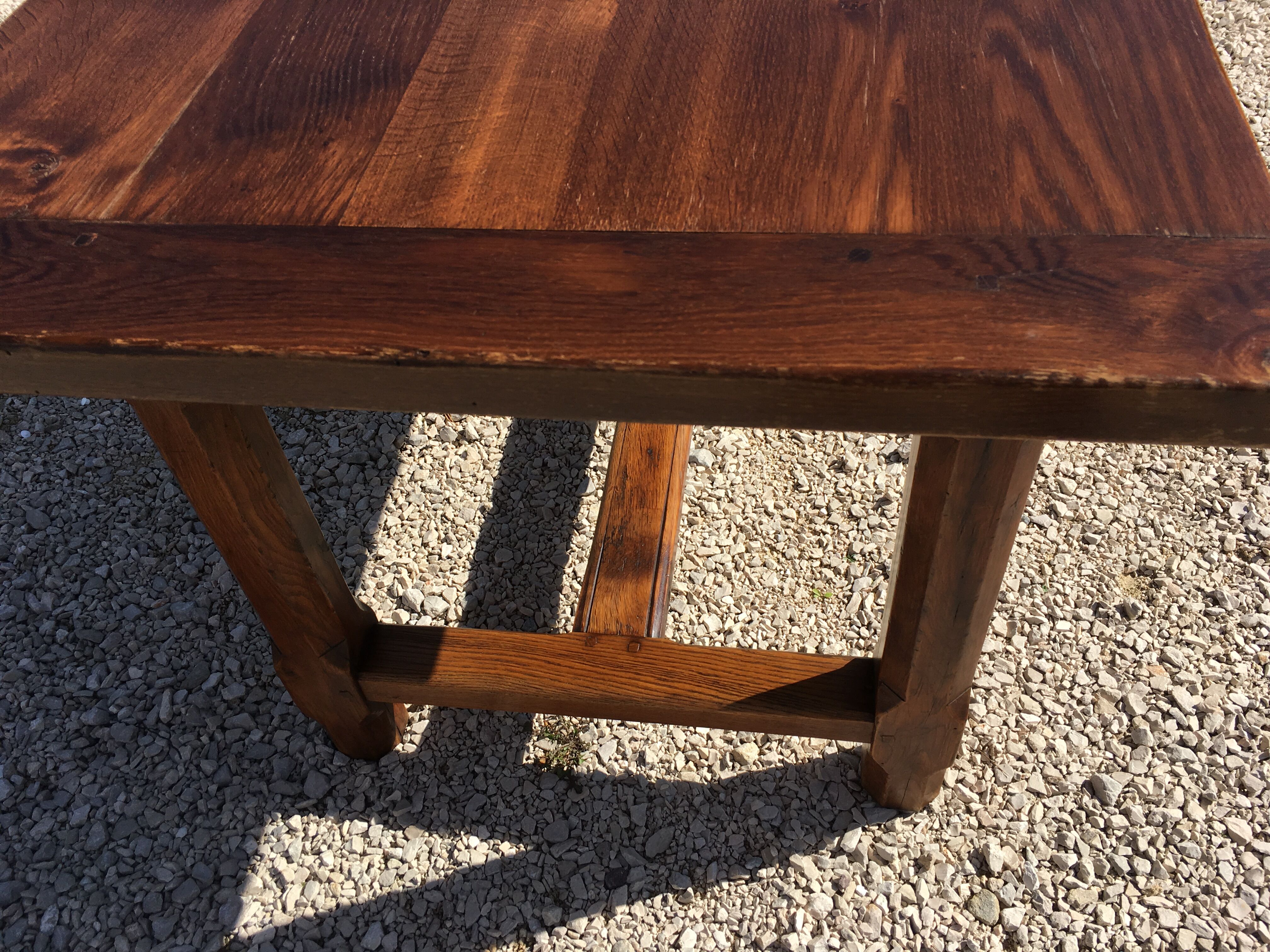 Oak farm table