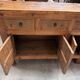 Buffet brutaliste en vieux sapin