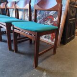 Four vintage Italian chairs from the 1980s