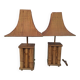 Paire de lampes pagode