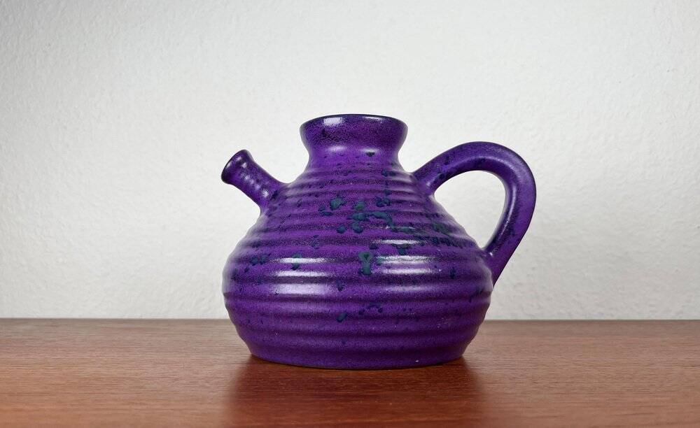 Cruche vintage allemande violette de Marei Majolikafabrik Jean Fuss & Sohn, Rheinbach, années 1970