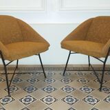 Fauteuils années 50 60