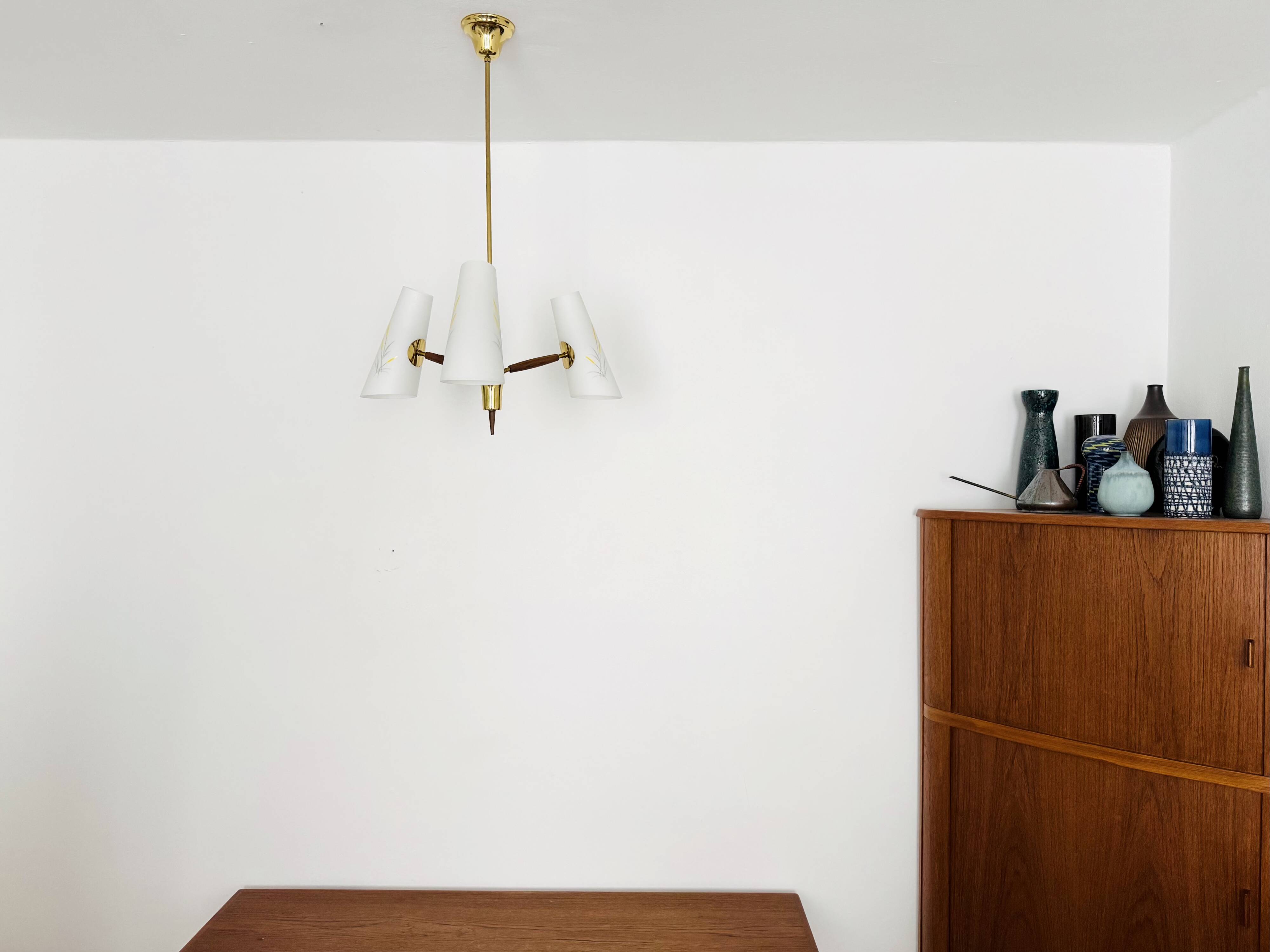 Brass Chandelier by Rupert Nikoll