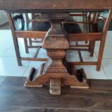 Monastery table and 8 chairs