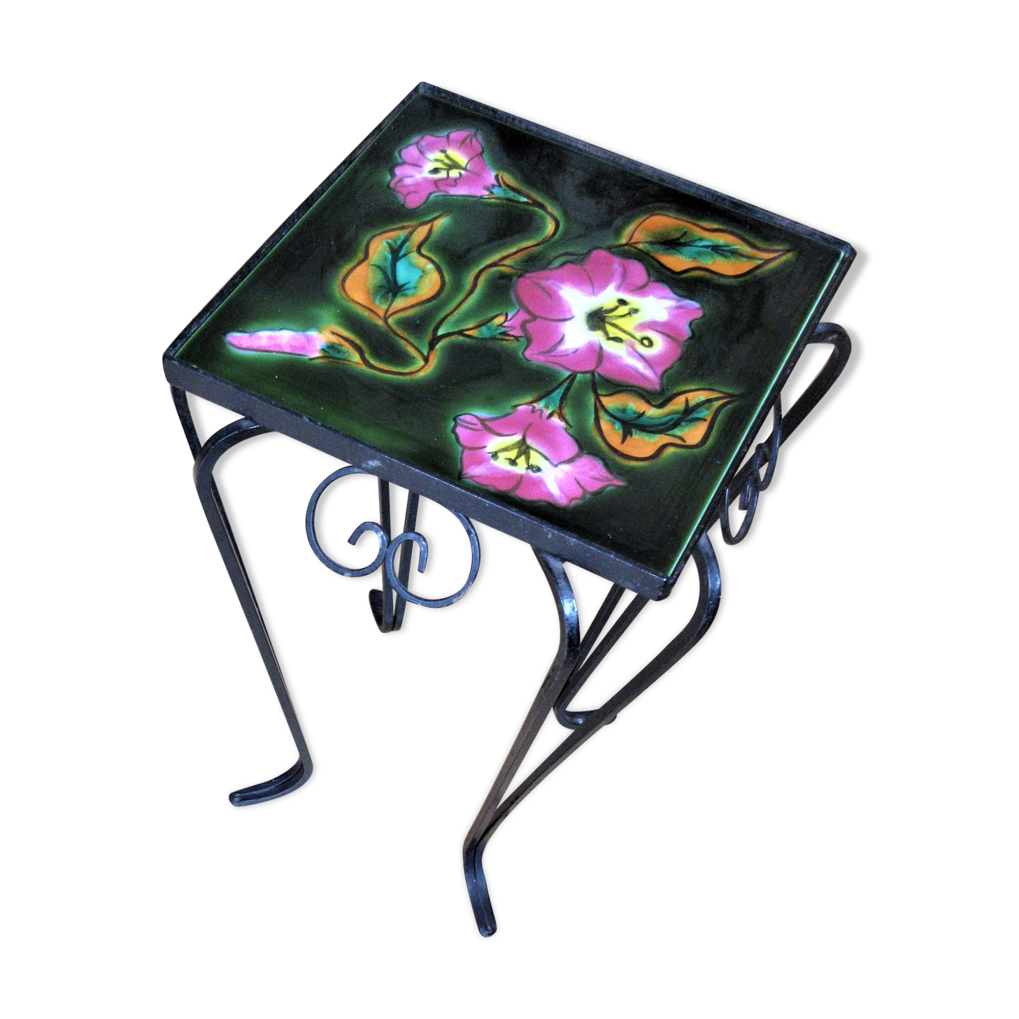 Vallauris wrought iron side table
